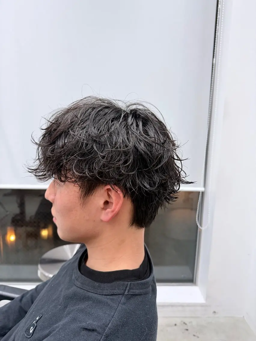 パーマ メンズ カット パーマ トリートメント ☀️fifth天神 英令🌙のヘアスタイル