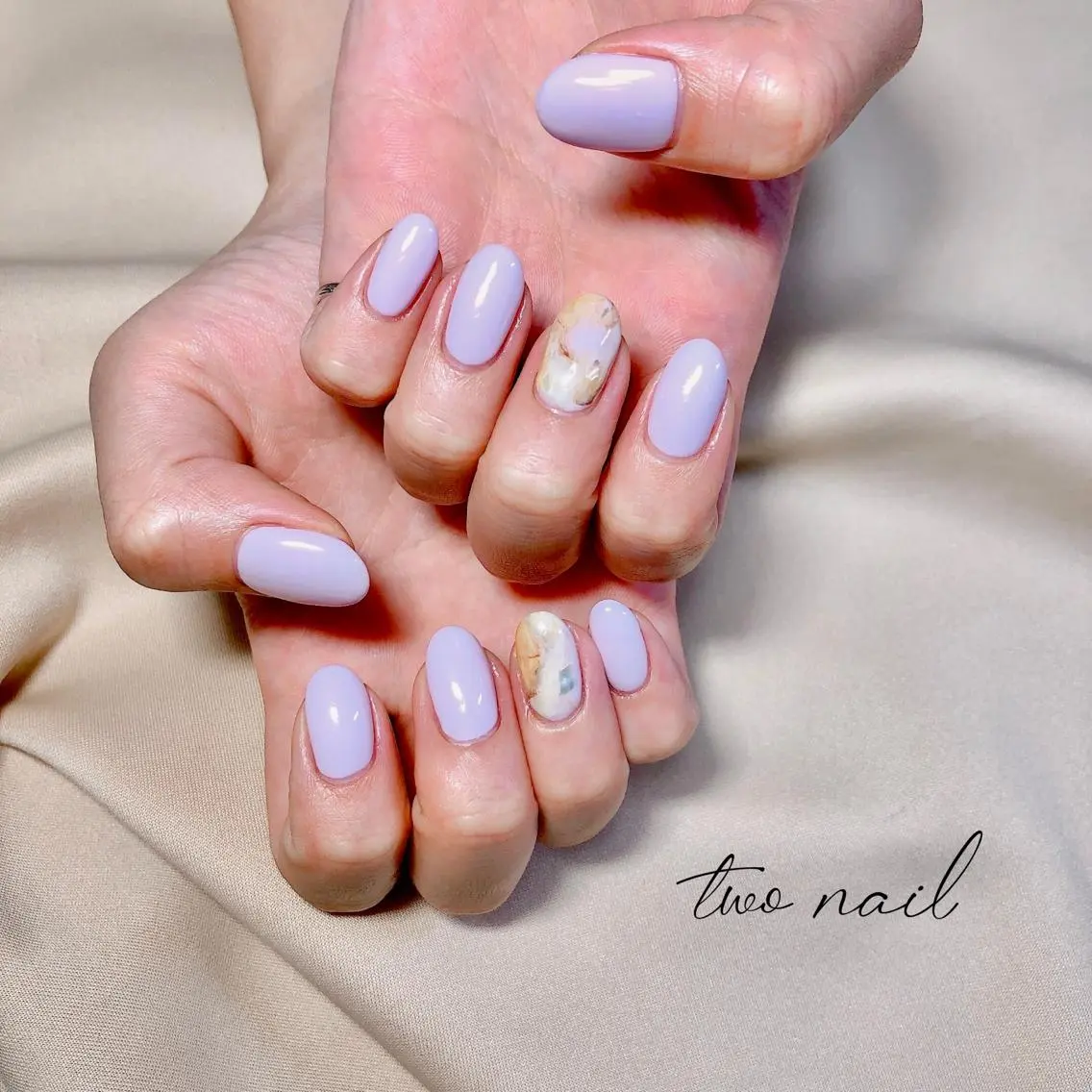 ネイル アートネイル フットネイル ハート 大理石ネイル(マーブル) ニュアンスネイル two nailのネイルデザイン