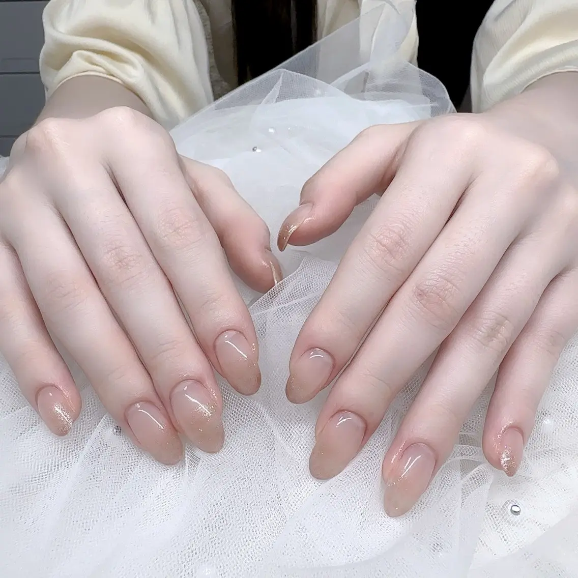 ネイル マグネットネイル ワンカラーネイル ハンドネイル LOA.NAIL 本八幡店💞Kyouのネイルデザイン
