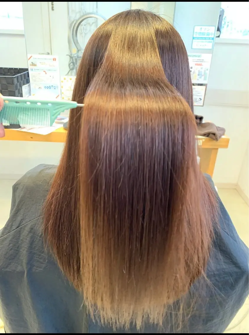 ロング 髪質改善 トリートメント 櫻井 千穂のヘアスタイル