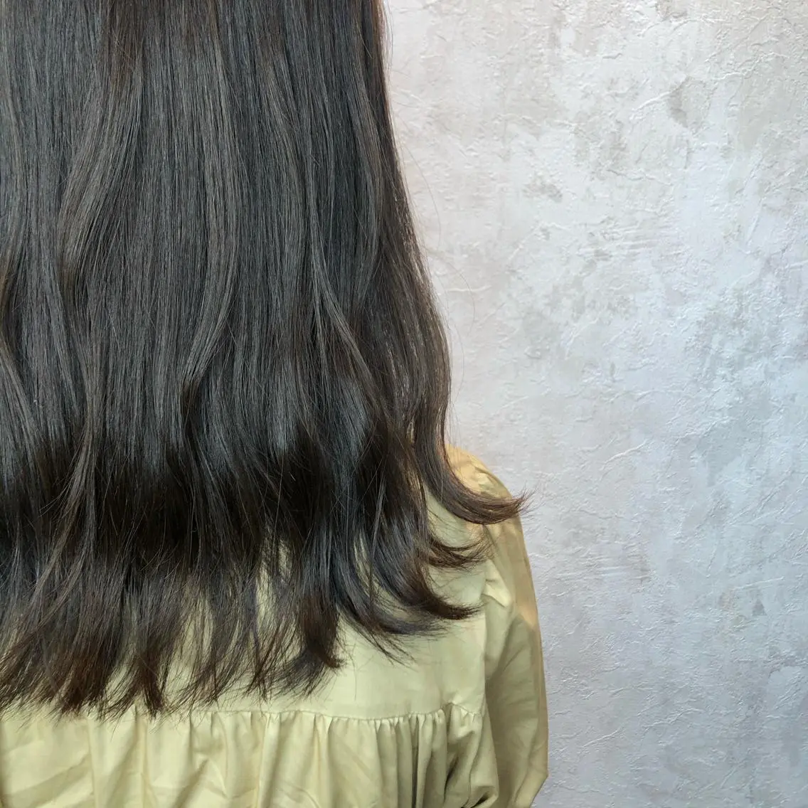 セミロング カット ヘアカラー トリートメント かめい りなのヘアスタイル