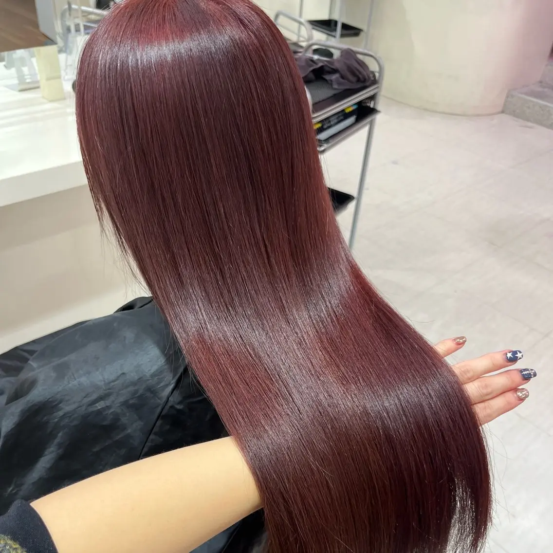 カラー ヘアカラー ヘッドスパ ヘアセット 🍒ブリーチなし🍒 暖色🍒YUUNAのヘアスタイル