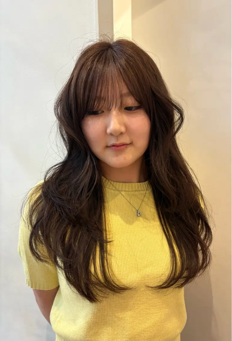 ロング ヘアカラー 可愛いstyling おしえます♡🌸冬桜のヘアスタイル