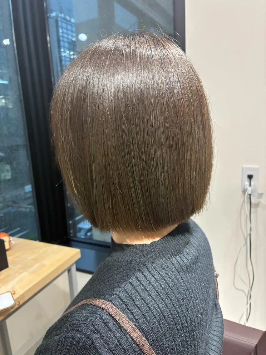 ショート カット ヘアカラー 縮毛矯正 トリートメント ✨髪質改善/ attrait福岡のヘアスタイル