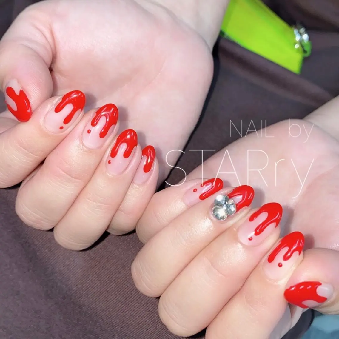 ネイル アートネイル ジェルネイル ニュアンスネイル パラジェル NAIL by STARry 川口のネイルデザイン