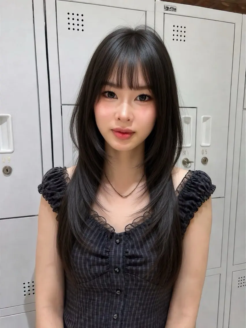 ロング カット ヘアカラー hiyori🎀 トレンドレイヤーのヘアスタイル