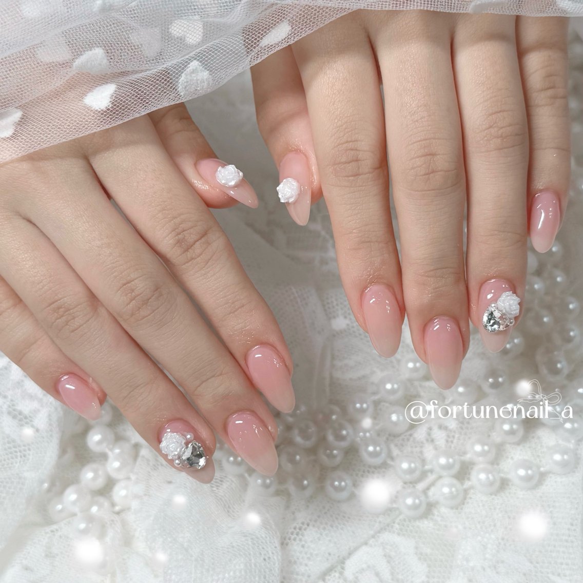 ネイル ハンドネイル .*🎀 aoi🎀のネイルデザイン