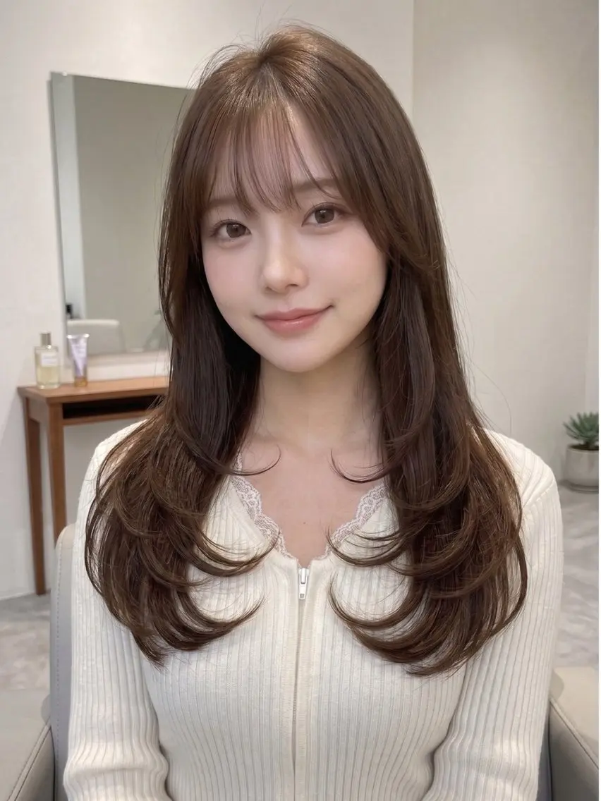 🫧🎀 うるツヤ♡韓国レイヤーカット＋1STEP TR🤍✨の写真