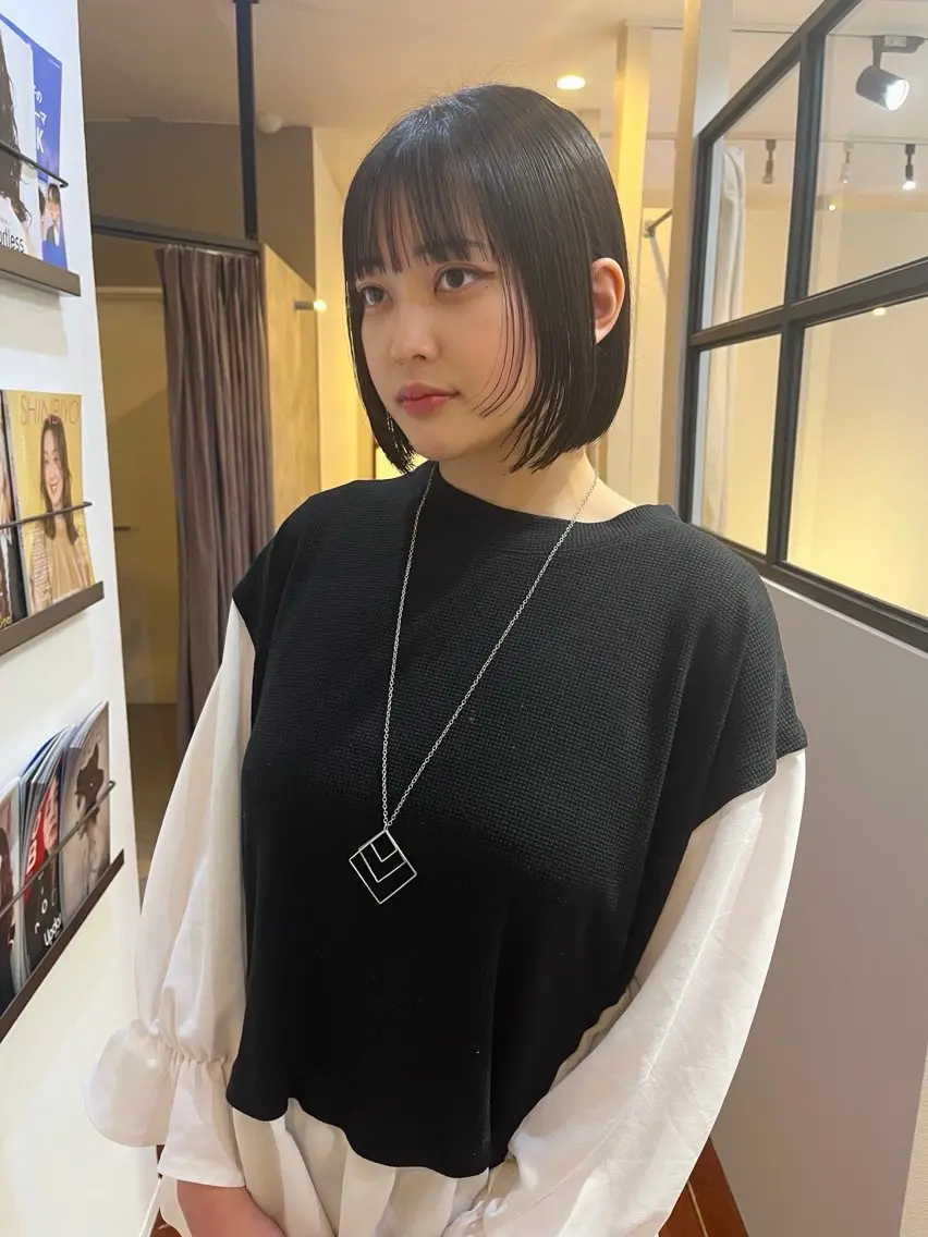 ショート 顔周りカット レイヤーカット カット 杉原 駿亮のヘアスタイル