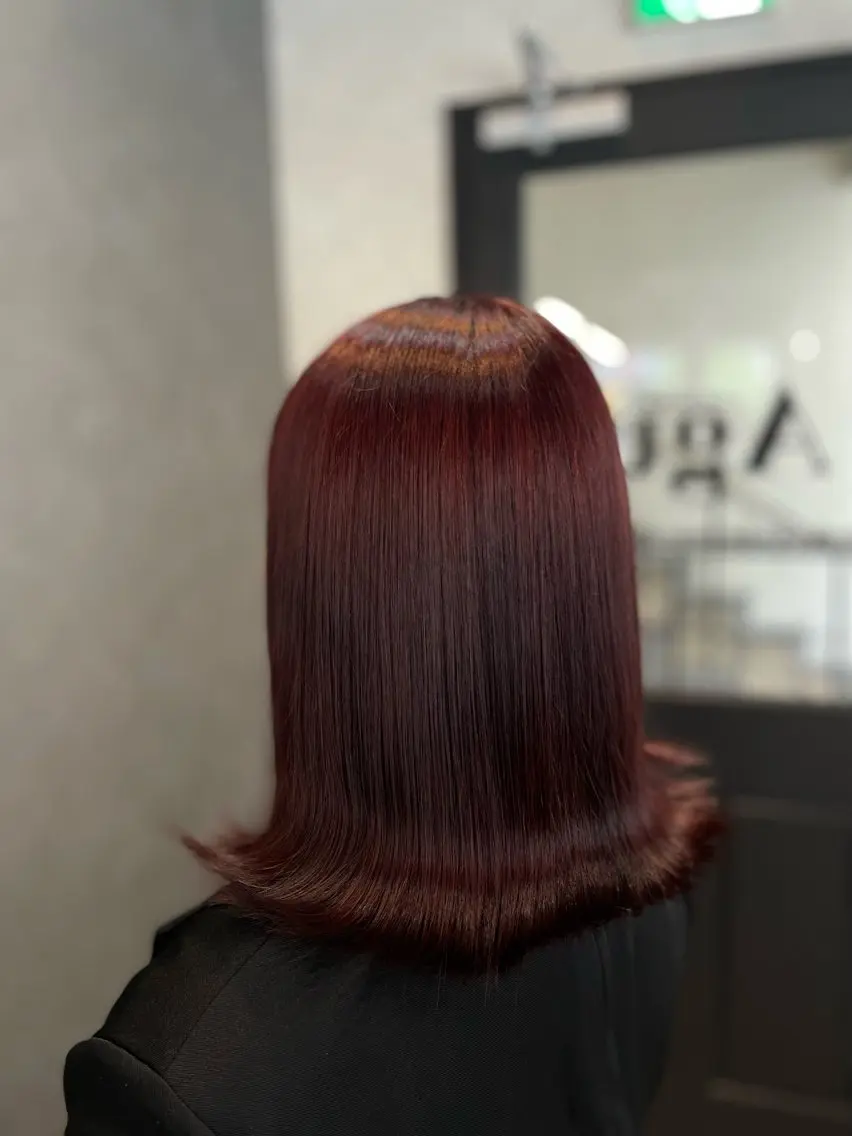 カラー レッドカラー カット ヘアカラー ショート×透明感 仙台\RIKUのヘアスタイル