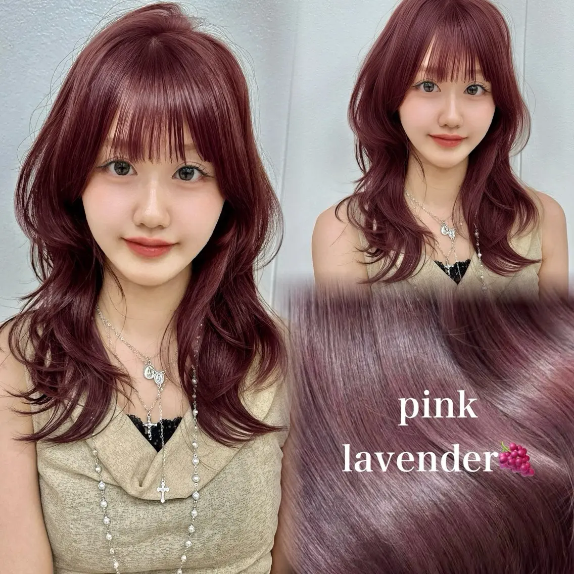 セミロング カラー 顔周りカット レイヤーカット 縮毛矯正 カット ヘアカラー トリートメント 本田 奈穂美のヘアスタイル