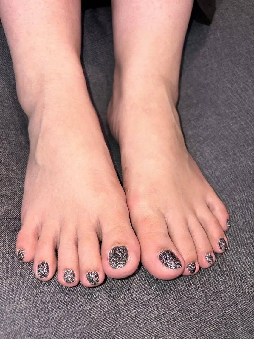 フットネイルワンカラーの写真