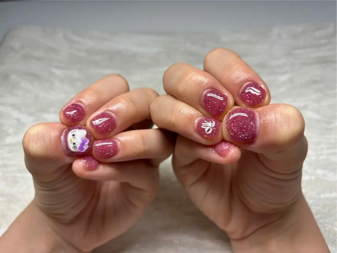 ネイル ラメ(グリッター) マグネットネイル ハンドネイル JULIE NAILのネイルデザイン