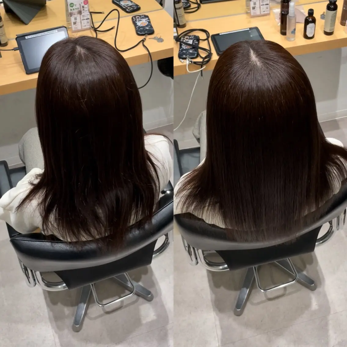 セミロング 髪質改善 トリートメント トリートメント ヘッドスパ 髪質改善ヘアケア 艶髪特化/上田のヘアスタイル