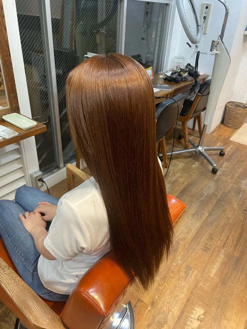 パーマ ストレートパーマ 縮毛矯正 大山 怜菜のヘアスタイル