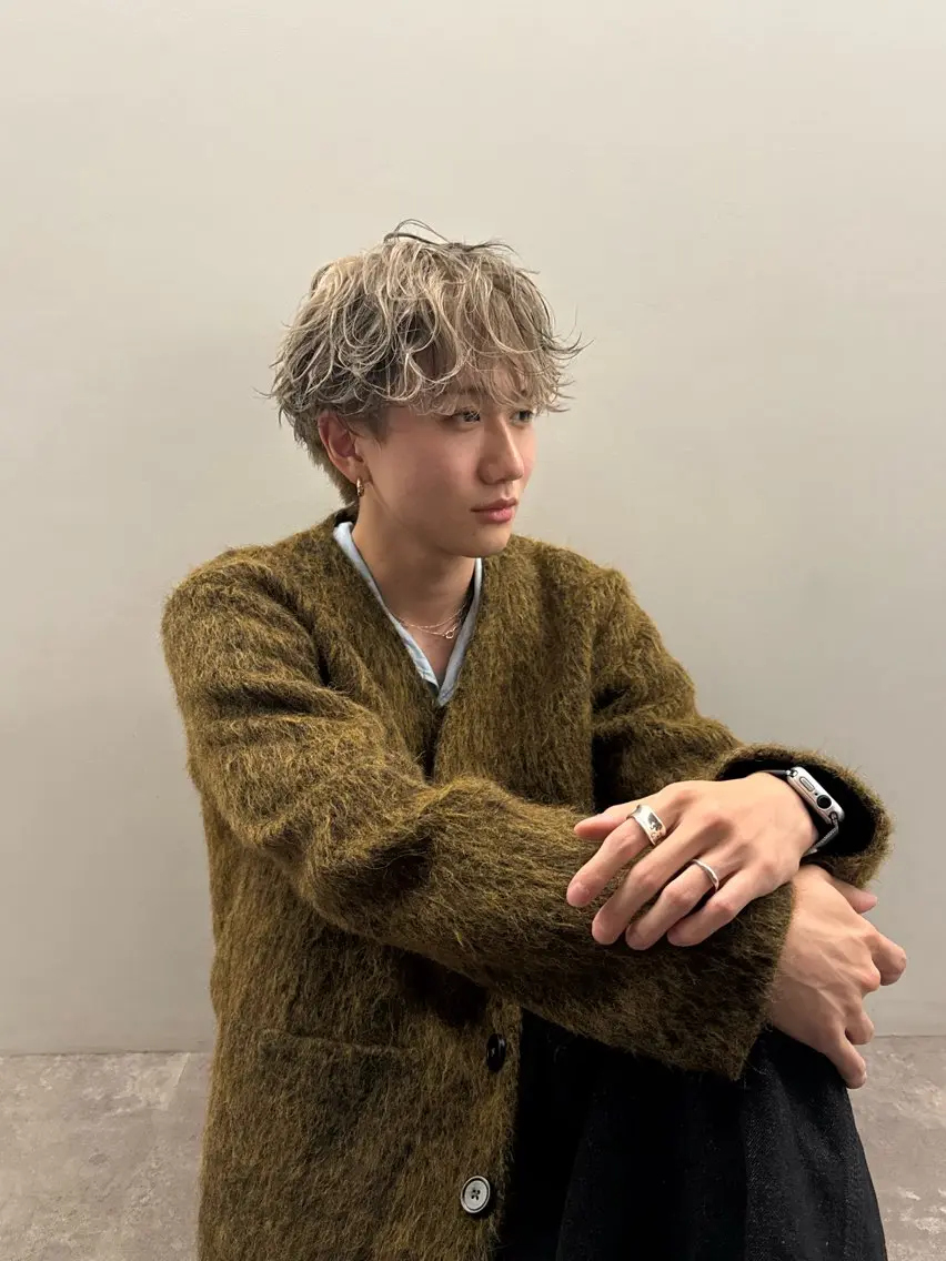 ショート カラー メンズ カット ヘアカラー トリートメント fan.ray⚽️ 髙橋翔一のヘアスタイル