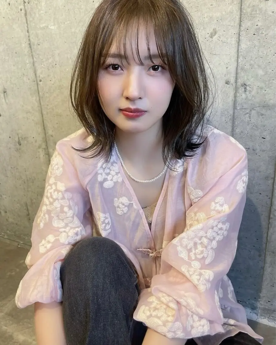 ミディアム カラー ヘアカラー 似合わせカット/ 髪質改善🌼MAKIのヘアスタイル