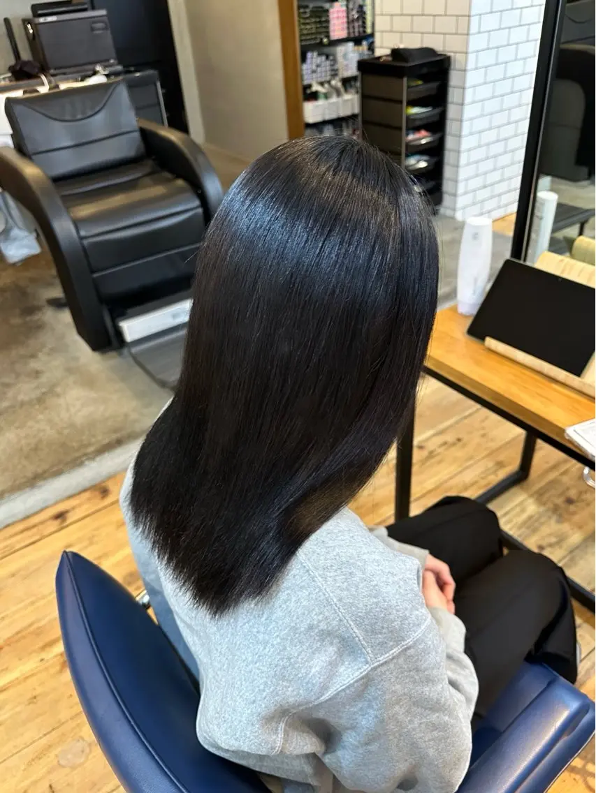 ミディアム 縮毛矯正&髪質改善 特化/ゆいのヘアスタイル
