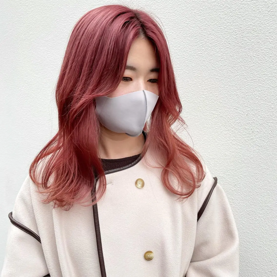 セミロング カラー 嶋佐 昌大 シマサマオのヘアスタイル