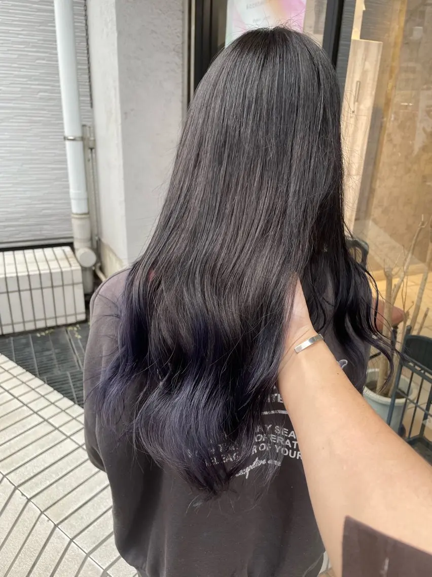 ロング カラー パーマ ラベンダーカラー カット ヘアカラー トリートメント 【代表】ショート カット平川のヘアスタイル