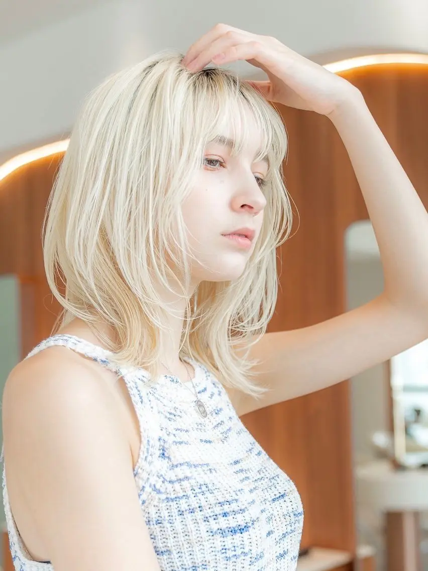 セミロング 渋谷メンズ特化/ mayukoのヘアスタイル