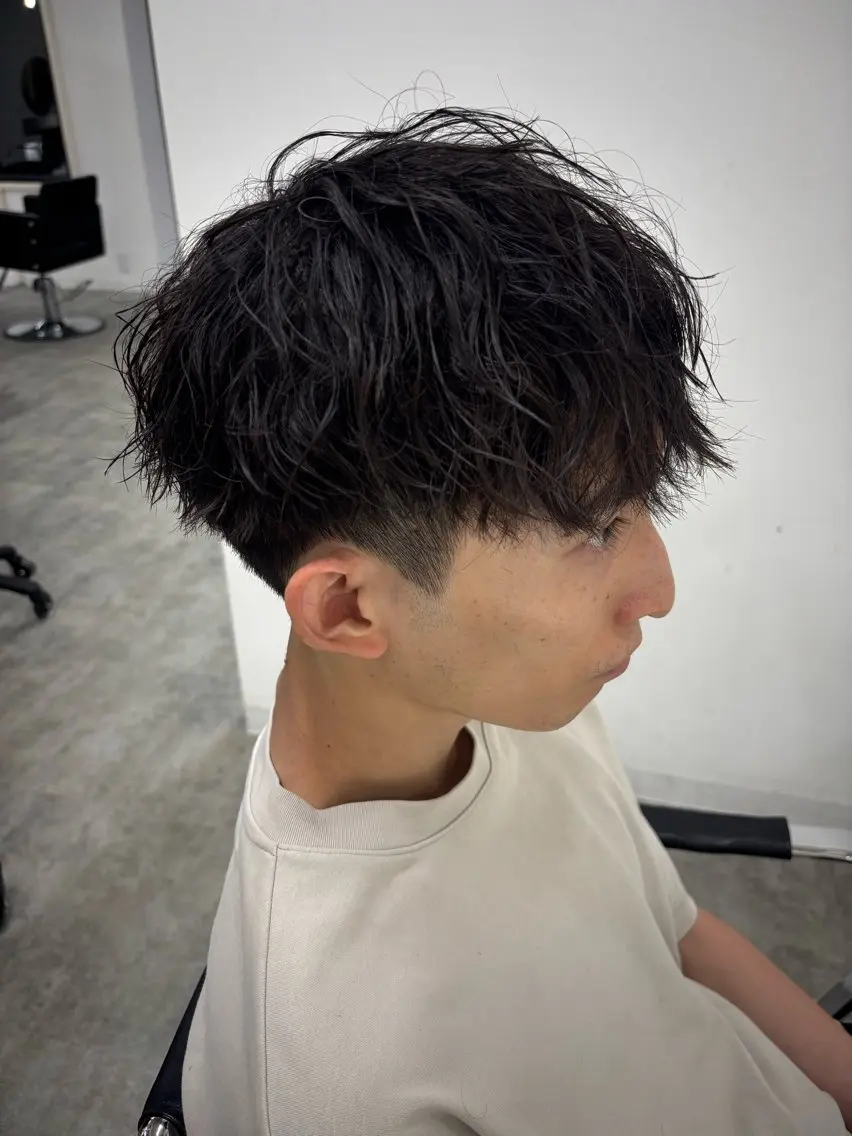 パーマ メンズ 西嶋 大凱のヘアスタイル