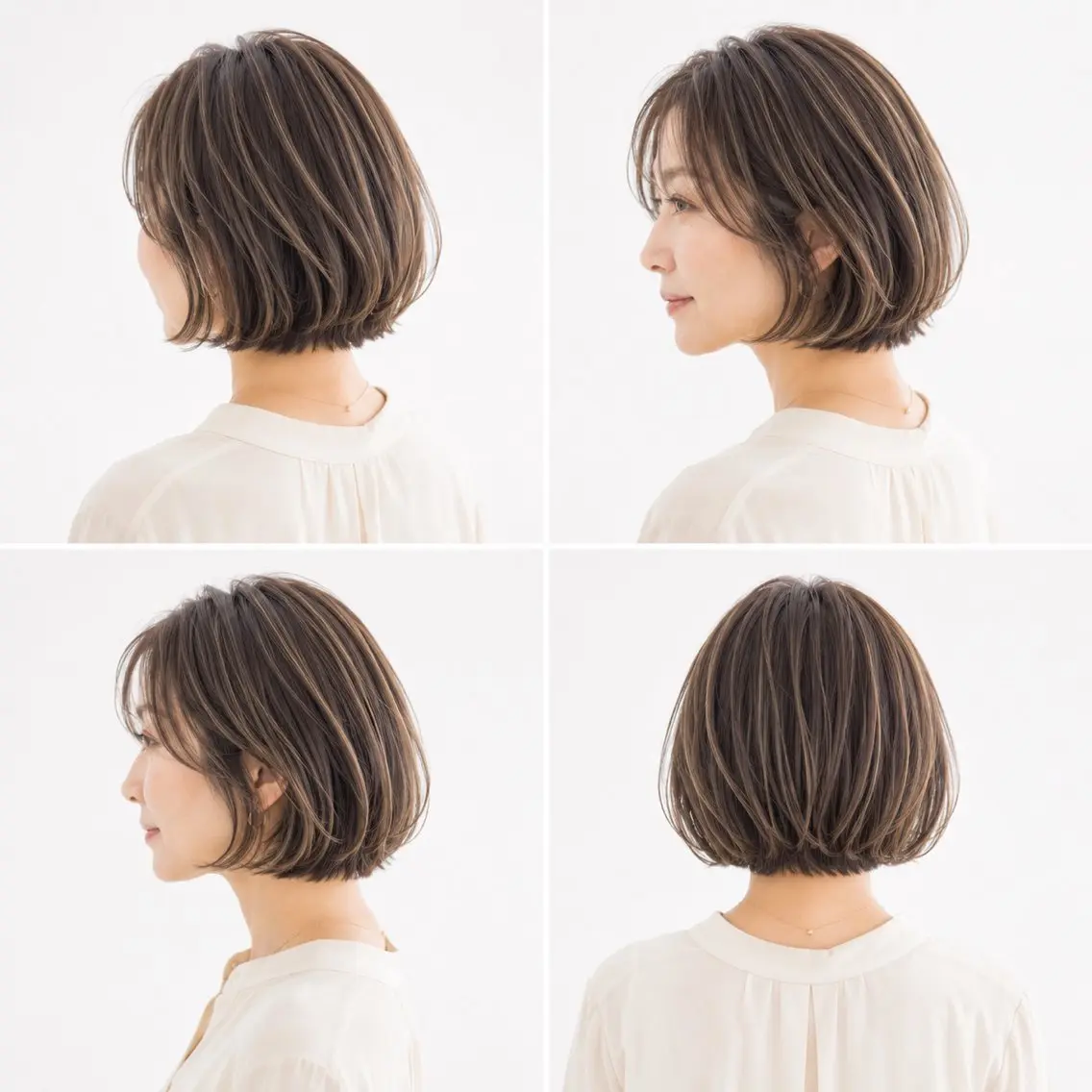 ショート カラー カット ヘアカラー 白髪ぼかし×ショート 天王町×玉山直哉のヘアスタイル