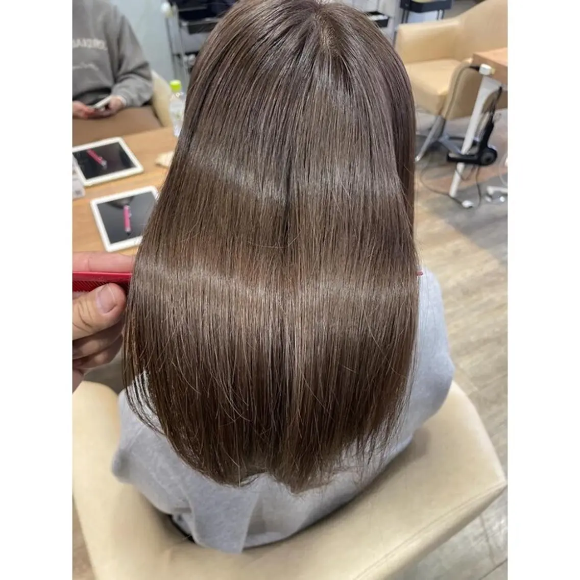 ロング 髪質改善 トリートメント 大坪 拓哉のヘアスタイル