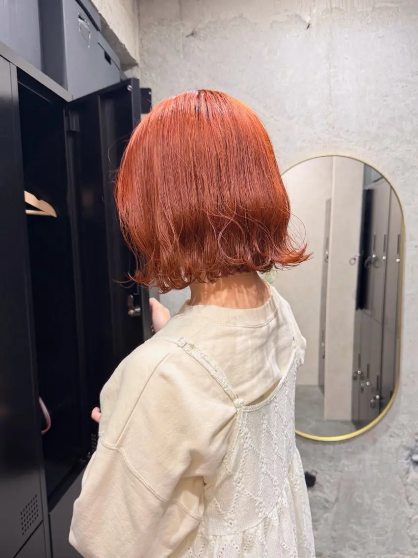 ショート カラー 🥑🫧田實 紗和 ボブ/暖色カラー🩰のヘアスタイル