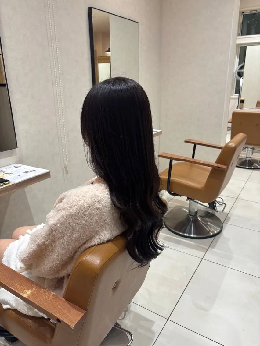 ロング ヘアカラー トリートメント ⭐️うる艶カラー 募集　まゆ⭐️のヘアスタイル