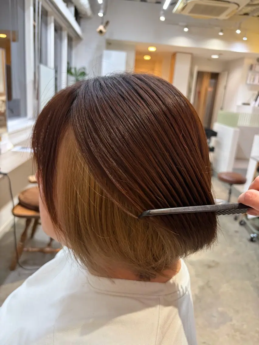 ショート カラー ヘアカラー UNBIRTHDAY いずみのヘアスタイル