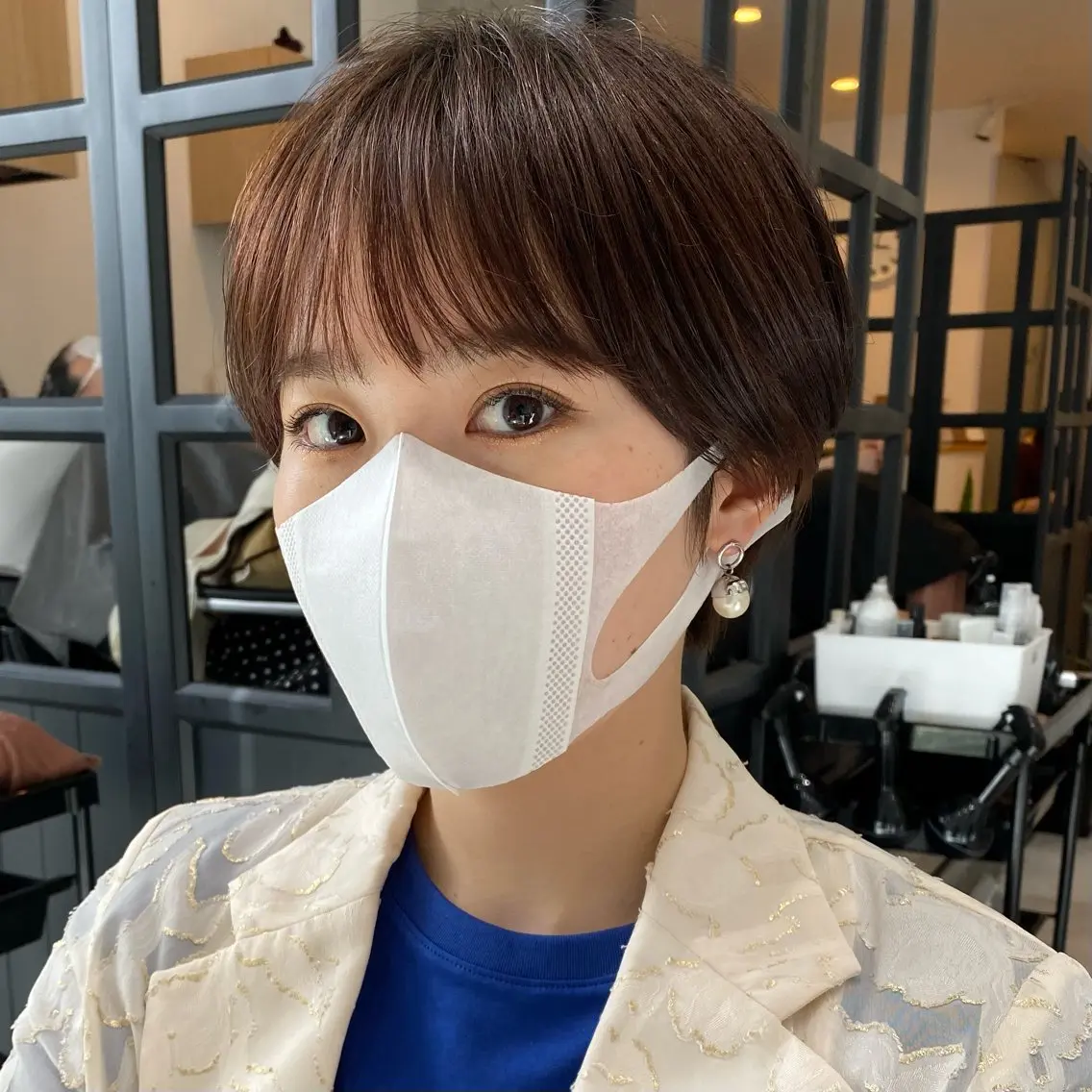 ショート ハイライト 髪質改善 レイヤーカット ショートヘア ショート職人 美容師【KENTA】のヘアスタイル
