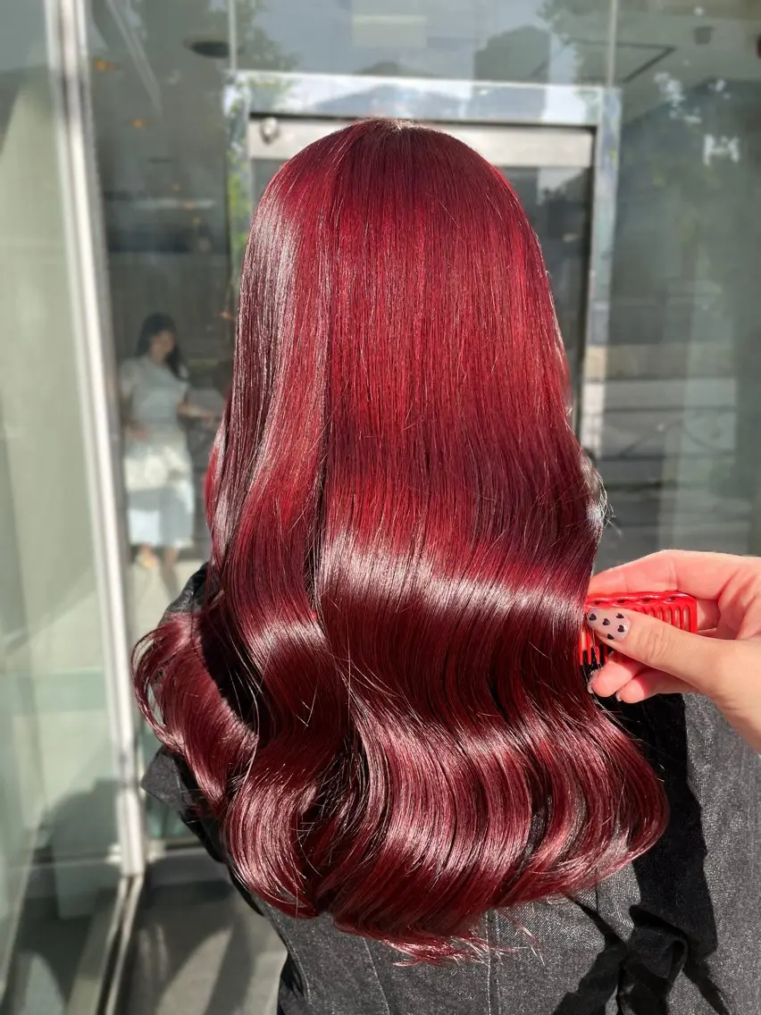 ロング カラー 🍒暖色カラー /やぎふうか🍒のヘアスタイル
