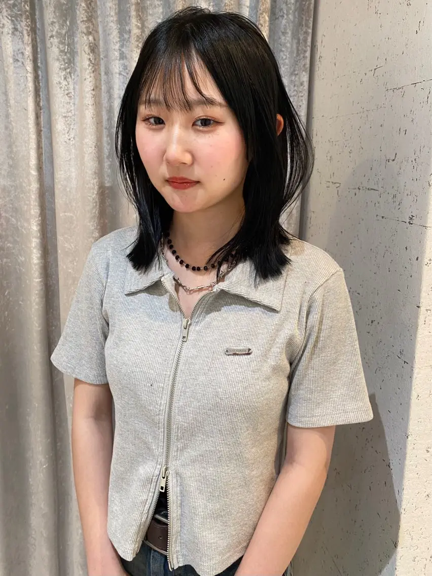 ミディアム カラー カット ヘアカラー トリートメント mai / linoah˚✧のヘアスタイル