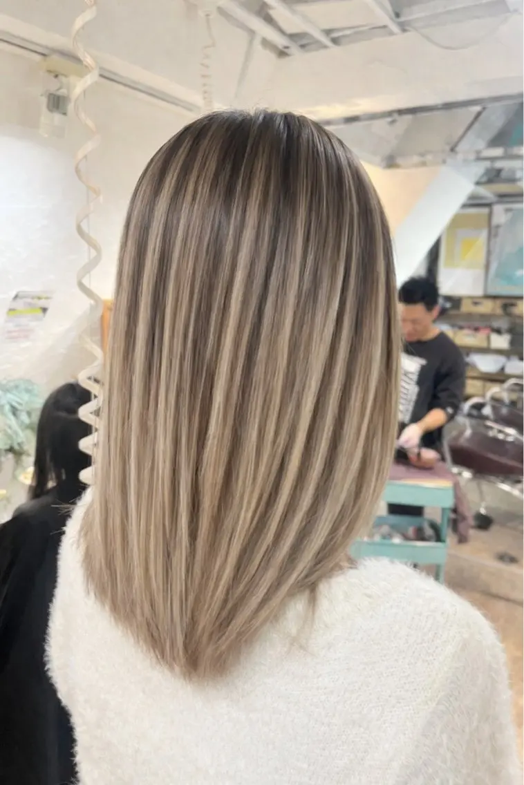 ミディアム 新宿/髪質改善 艶カラー👶Renaのヘアスタイル