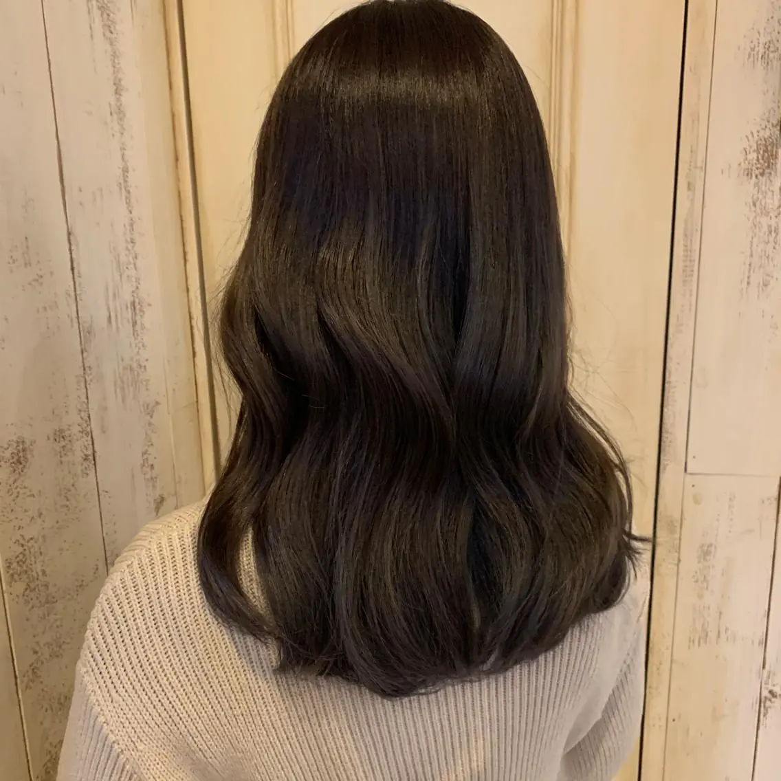 セミロング カラー ヘアアレンジ ブラウンカラー ナチュラルブラウン レイヤー×グレージュ /ピンク🩷mioのヘアスタイル