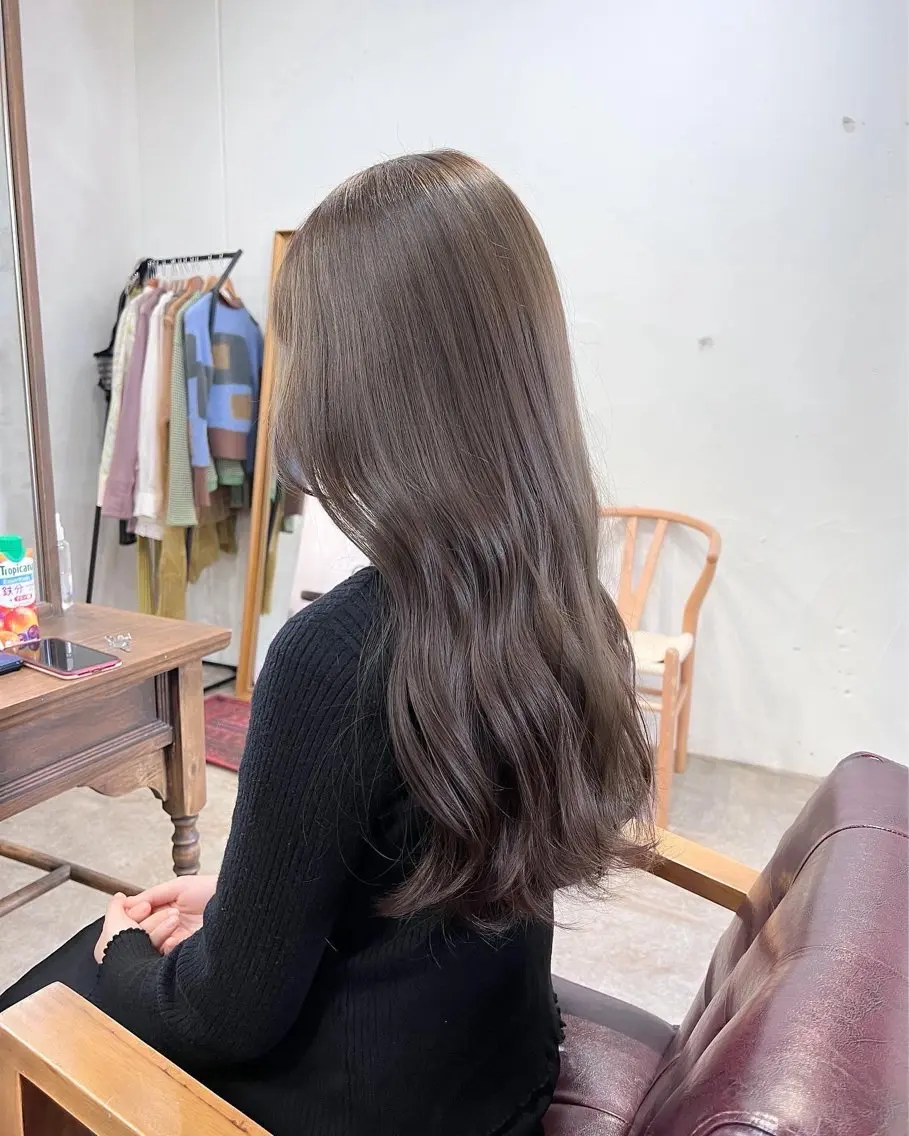 カラー ヘアカラー ブリーチなしカラー ×髪質改善松村 潤のヘアスタイル