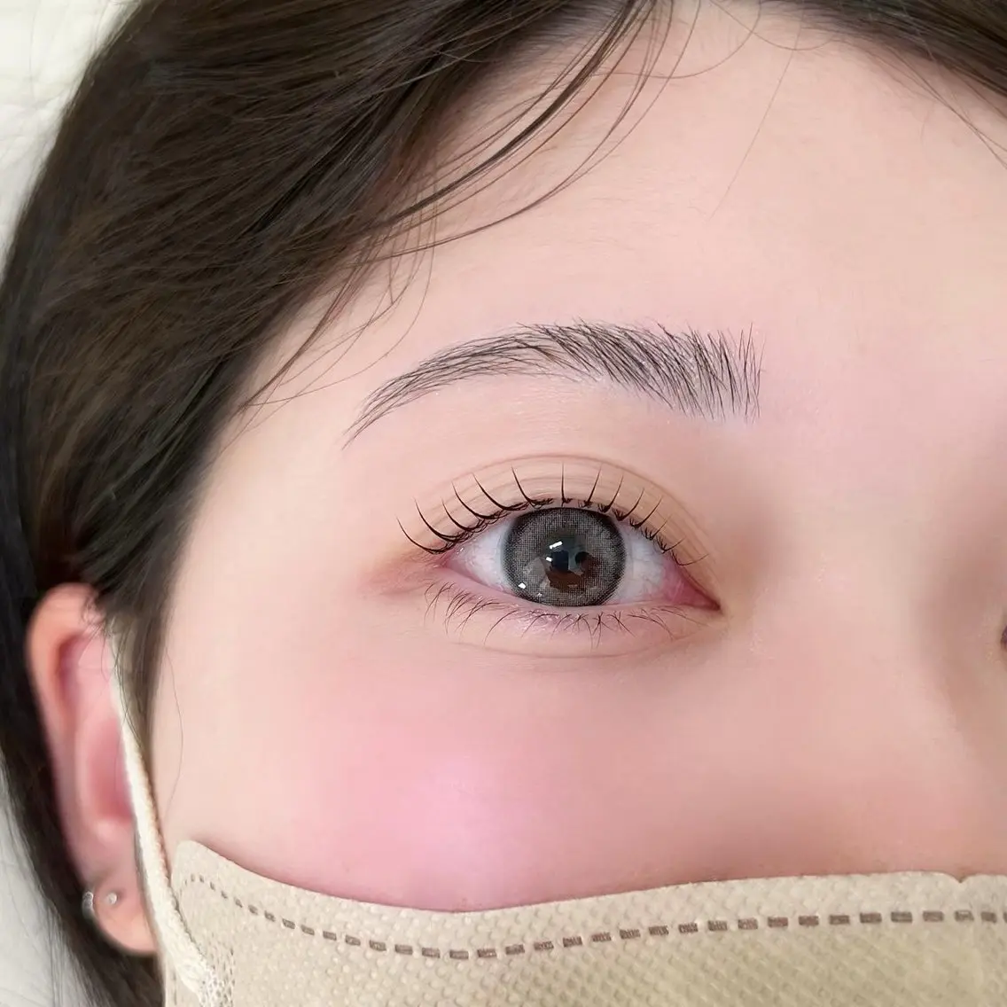 眉毛ワックス×間引き×ラッシュリフトの写真