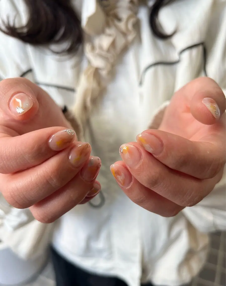 ネイル ニュアンスネイル ハンドネイル ヘアメイクネイリスト hidemi中目黒のヘアスタイル