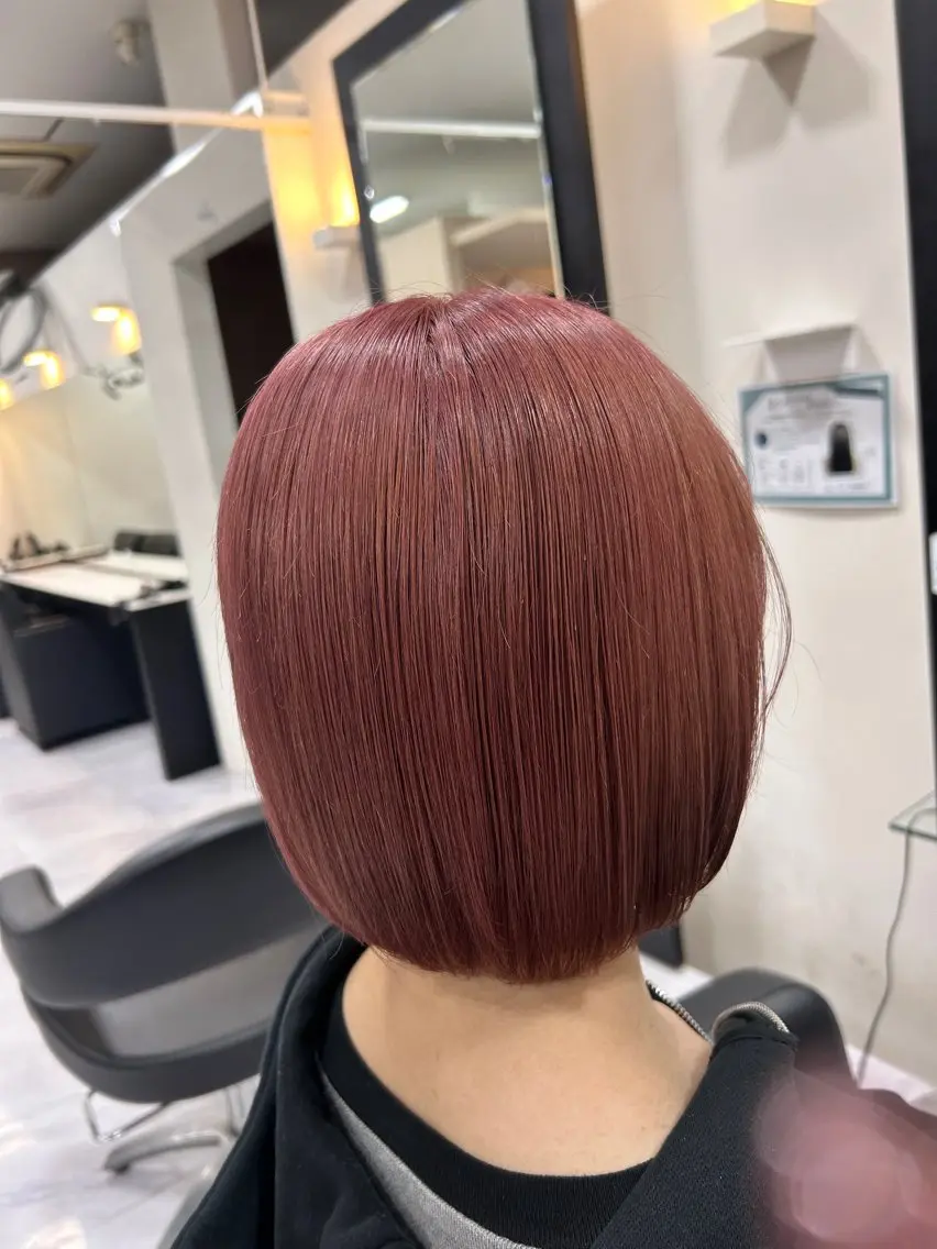 カラー ベージュカラー ピンクカラー ピンクベージュ カット ヘアカラー 🍊小川実里🍊 /カラーレイヤーのヘアスタイル