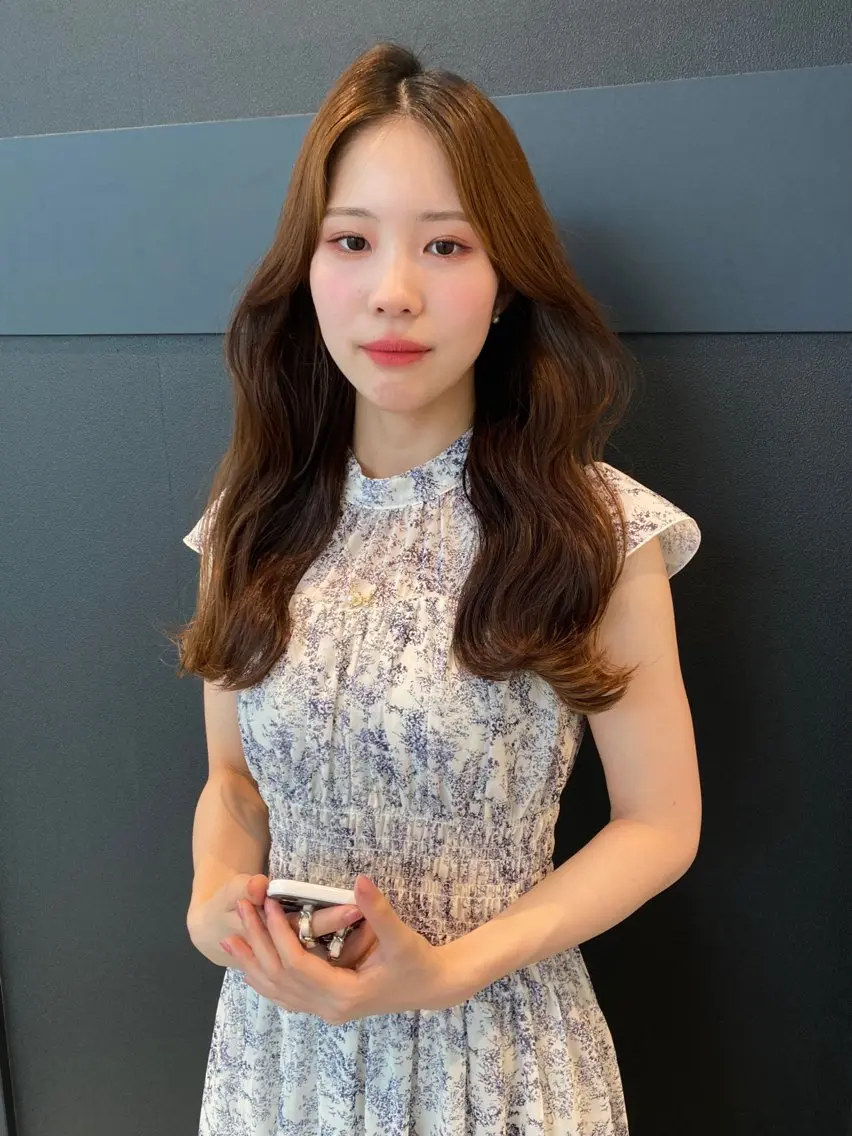 ロング カラー 韓国風ヘア ヘアセット mai / linoah˚✧のヘアスタイル