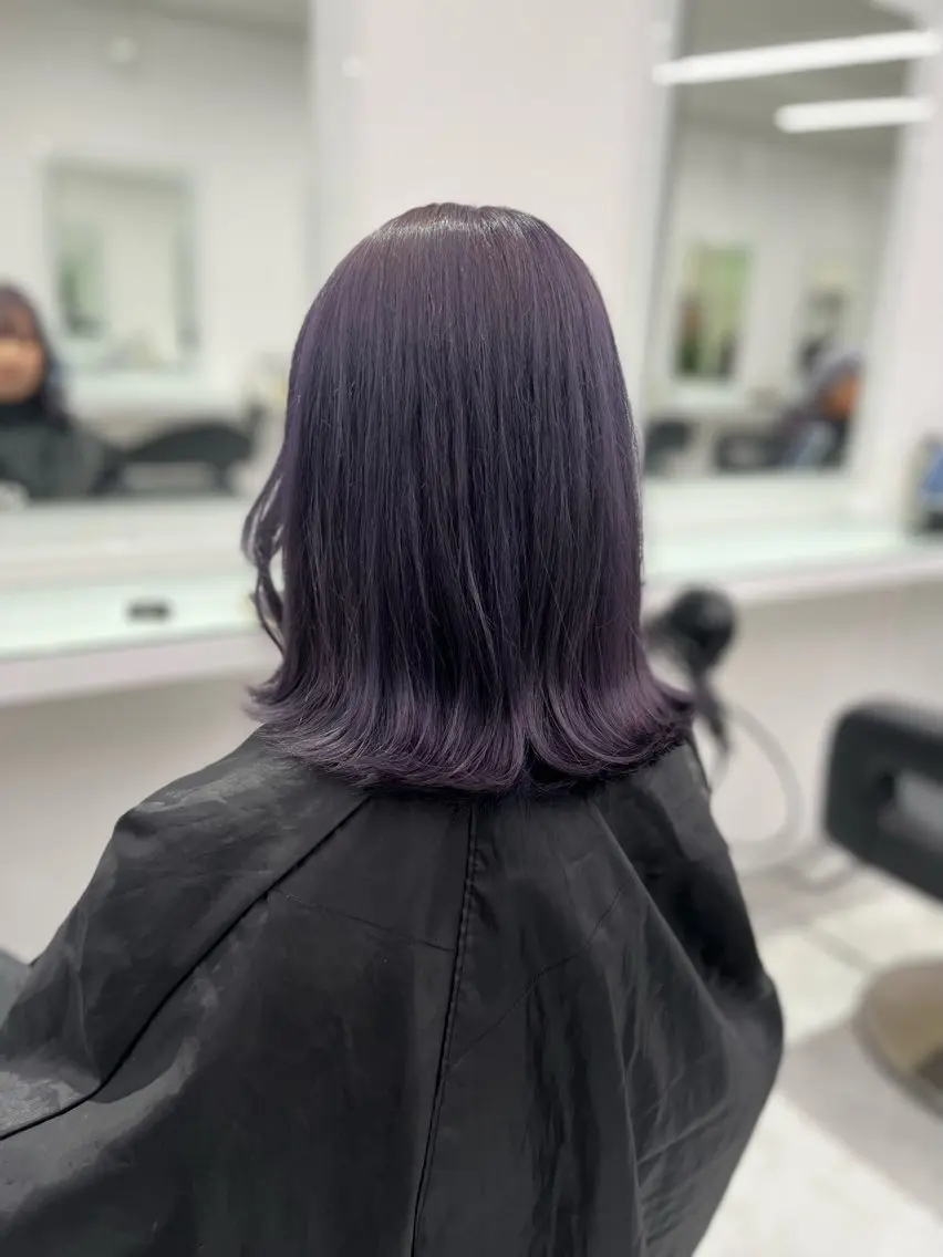 ミディアム カラー グレージュ ラベンダーカラー ラベンダーグレージュ ラベンダーグレー ヘアカラー 💖トレンド春夏 カラー💖FUTAのヘアスタイル