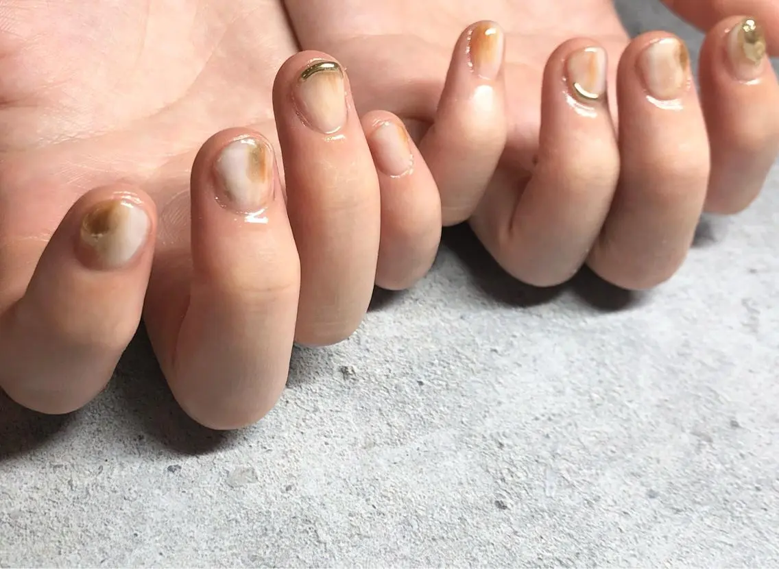 ネイル ミラーネイル ニュアンスネイル kimura kumikoのネイルデザイン