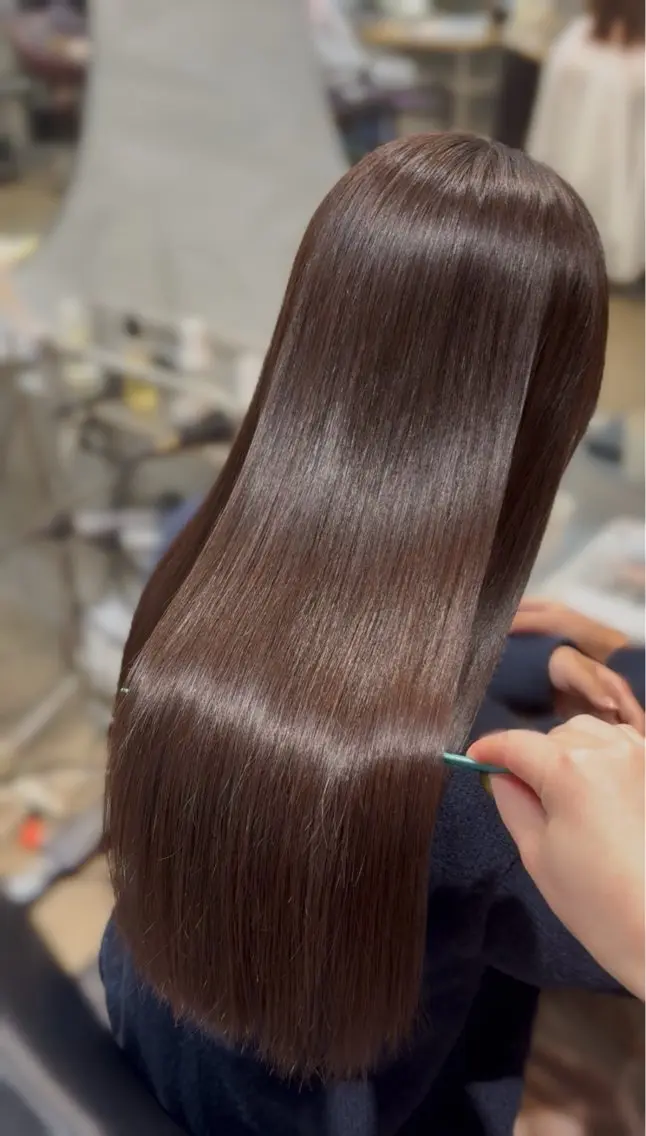 (19時以降ご案内)透明感カラー🌷＋Aujua 1stepトリートメントの写真