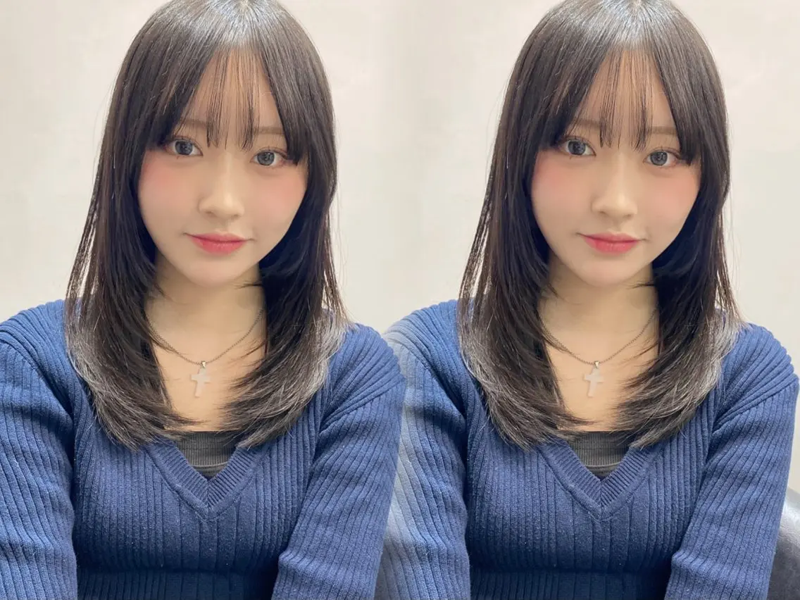 セミロング カラー 髪質改善 トリートメント カット ヘアカラー トリートメント レイヤー×髪質改善✨ 渋谷/佐藤侑哉のヘアスタイル