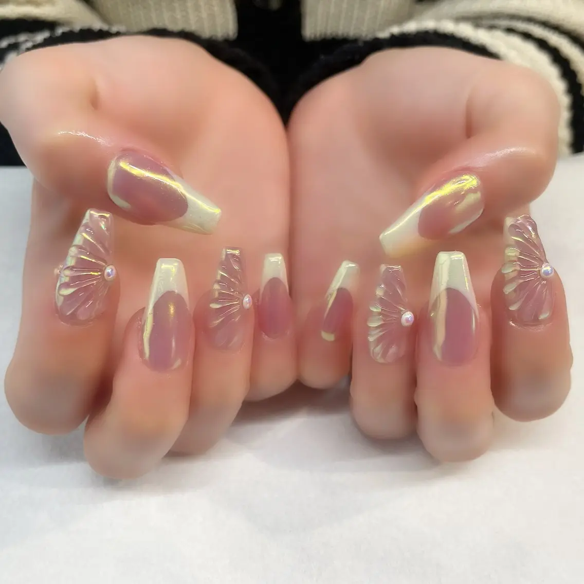 ネイル ハンドネイル 💎🐰 saki. m 🐰💎のネイルデザイン