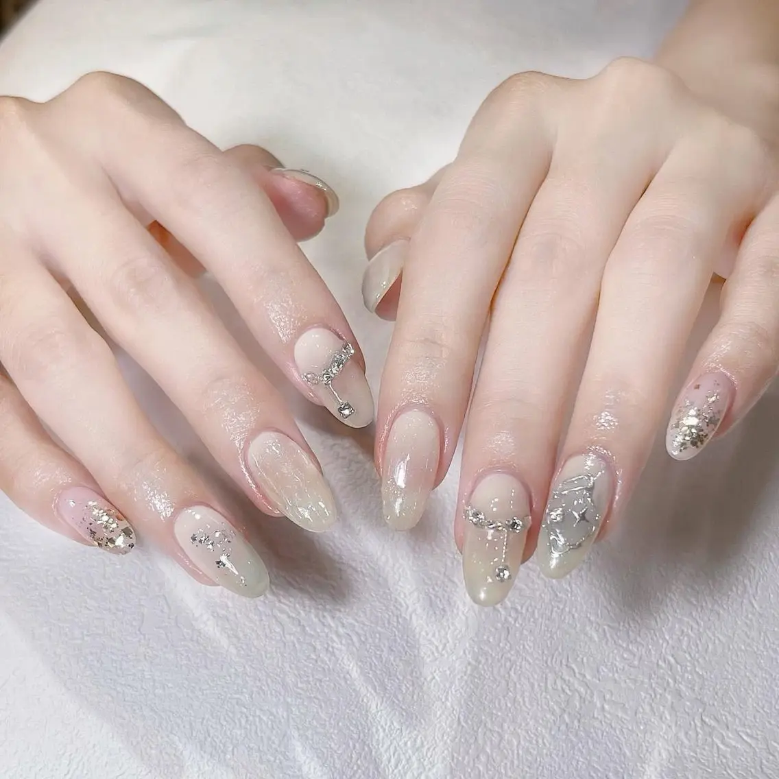ネイル チークネイル フットネイル フレンチネイル グラデーション 韓国ネイル YUKI NAILのネイルデザイン