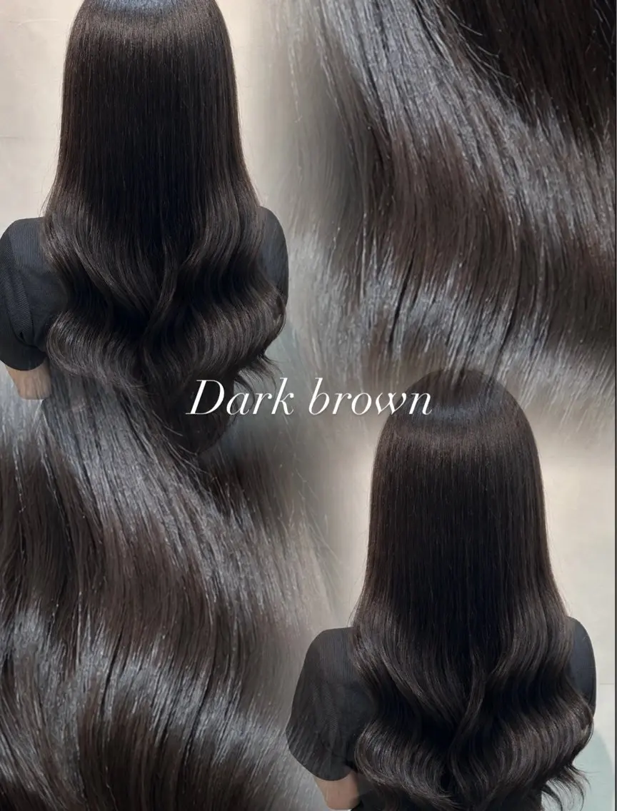 ロング カラー ブラウンカラー 透明感カラー ダークブラウン カット ヘアカラー トリートメント 渋谷/トレンドヘア 🦋🤍ふうかのヘアスタイル