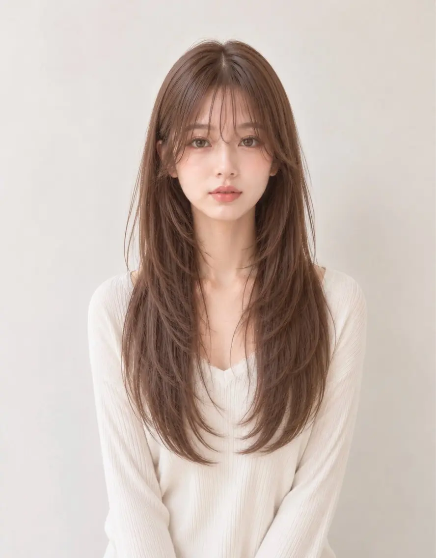 ロング カット ヘアカラー トリートメント 名古屋 ERIKAのヘアスタイル