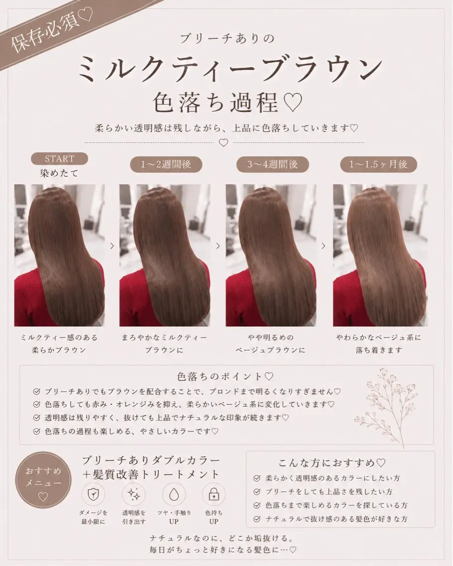 ロング ヘアカラー トリートメント 透明感🤍×髪質改善 🫧Kaitoのヘアスタイル